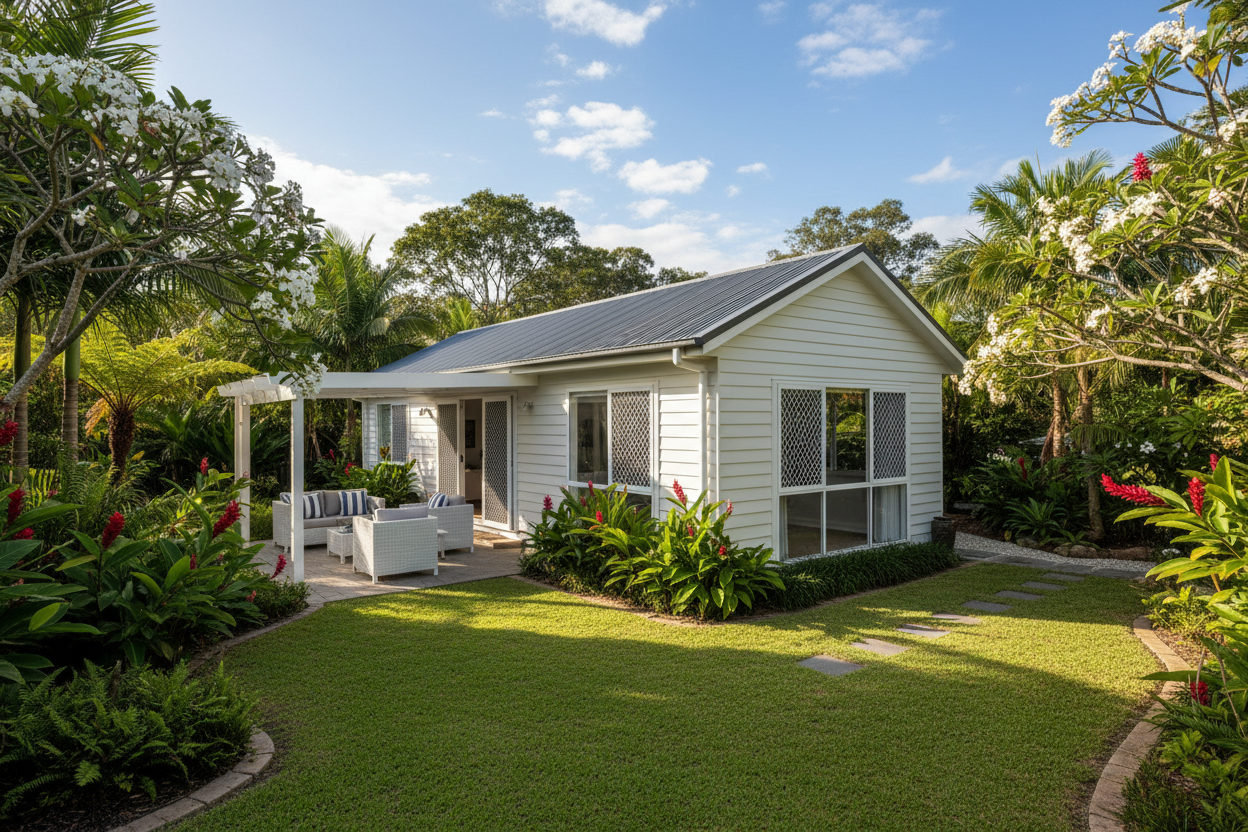 Hamptons style granny flat Sunshine Coast